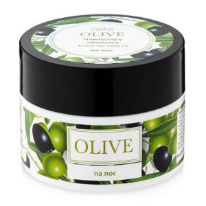 Nawilżający oliwkowy krem do twarzy na noc Vellie Olive, 50 ml